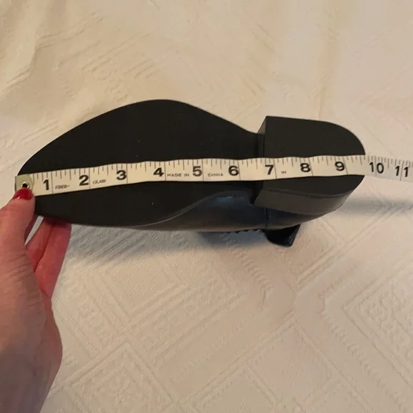 1,618 Made in Italy Black Leather Ankle Boots Size 37 - Picture 7 of 8